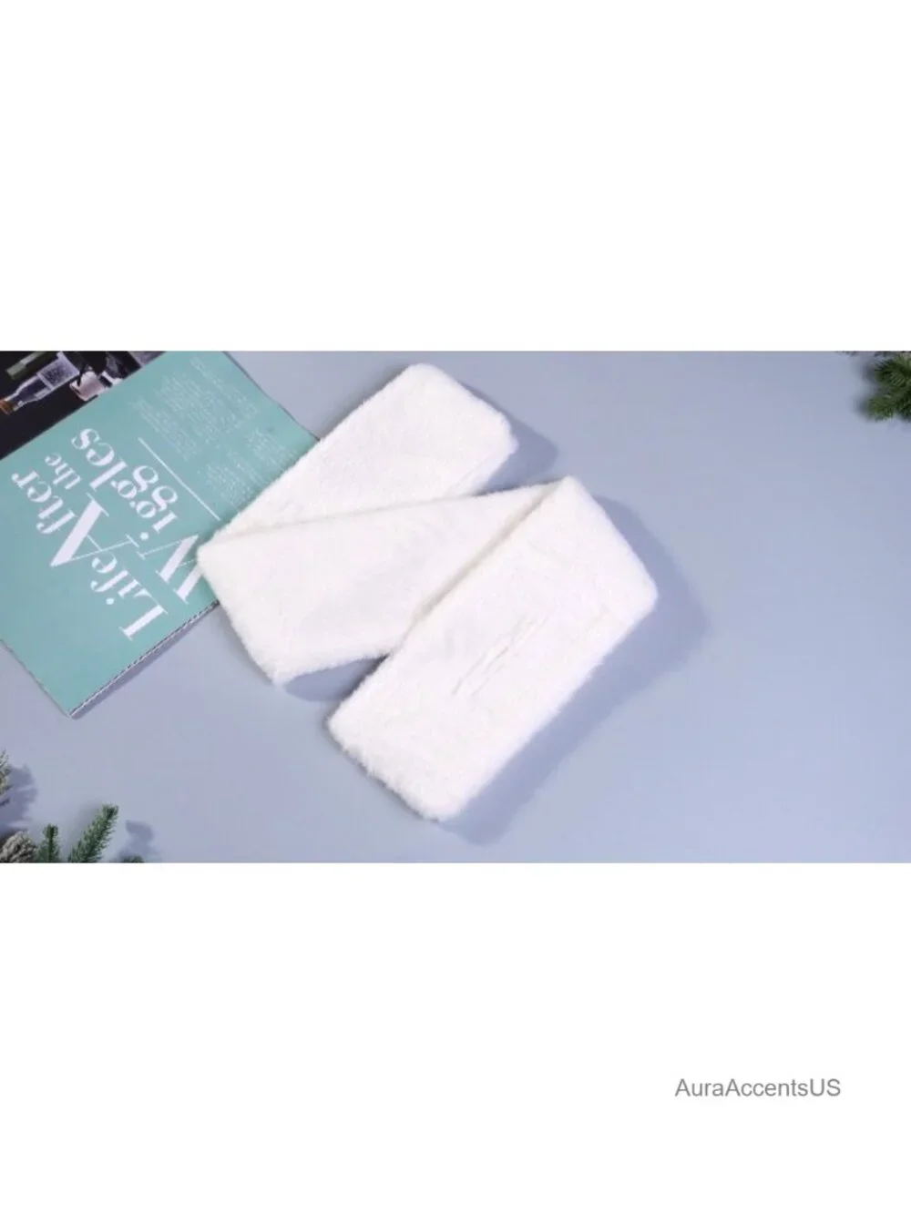 3 Pack Faux Fur Winter Wrap Scarf for Women Warm Cozy Solid Color Snood